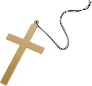 [JOINPAYA] Traditional European Church Priest Cross Necklace Men and Women Religious Accessories Cross Pendant for Halloween Cosplay Decor