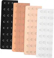 [JEWEDECO] 4pcs Bra Strap Extension Hooks Bra Clasp Extender Extension Hooks for Women