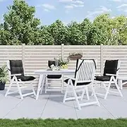 Generic Lowback Chair Cushions 4 pcs Black Oxford Fabric,Home & Garden,Decor,Chair & Sofa Cushions