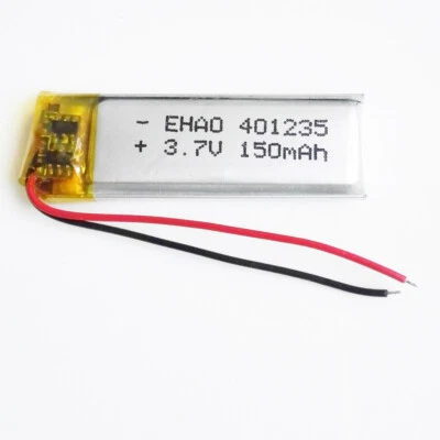 3.7V 150mAh Lipo Rechargeable Battery 401235 For MP3 Bluetooth Bracelet Selfie