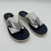 Cole Haan Zerogrand Sandals Flip-Flops Thong Navy Stripe Mens Size 8 M 41 C32259