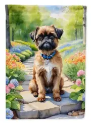 Brussels Griffon Spring Path Garden Flag Mailbox Flag Decorative Yard Flag