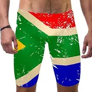 [VBFOFBV] Men's Printed Jammer Swimsuit Swim Shorts, Ethnic Tribal Pattern Art Vintage Turquoise
