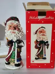 Santa Holiday Favorites JC Penney Bobble Head Bobblehead NIB RARE