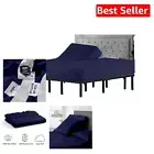 Split Top King Fitted Sheet - Soft 100% Giza Cotton, 400 Thread Count