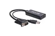 Dynalink VGA To HDMI And 3.5mm Stereo Audio Converter