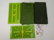 Clearance- Golf Hitting Mat 4 in 1 Practice Indoor Outdoor Striking Mat- 4 Balls