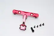 Axial SCX10 Upgrade Parts Aluminium Adjustable Tow Hitch - 1 Set Red