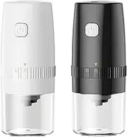 Ungtyb Electric Coffee Grinder, Portabled Bean Grinder, Rechargeable Mill, Stainless Steel Blades, Ouch for Home and Travel Use, 190x80x80mm