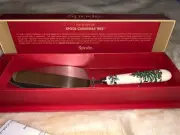 Unused Spode CHRISTMAS TREE Cake Slice Server Knife Portmeirion in BOX
