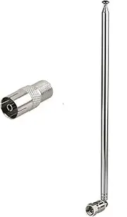 TGMGADANTV FM Radio Antenna AV Receiver F Telescopic Aerial F to TV Adapter 2 for Yamaha for Denon Antenna