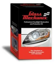 Glass Mechanix RAPID CLEAR Professional HEADLIGHT RESTORATION and Protection kit