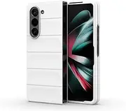 Compatible with Samsung Galaxy Z Fold6 5G Camera Protection Case Cover,Compatible with Samsung Galaxy Z Fold6 5G Shockproof Case White