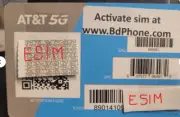 eSIM AT&T, e SIM , ESIM SIM only - plan NOT included - eBay message delivery