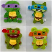 4x Fuggler NEW Teenage Mutant Ninja Turtles SET Of TMNT Plush Kids Soft Toy 90’s