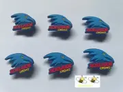 NEW 6 PIECES AFL ADELAIDE CROWS FOOTBALL CLUB SHOE CHARMS JIBBITZ CROCS BRACELET