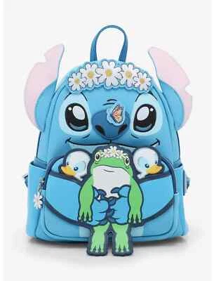 Loungefly Disney Lilo & Stitch Frog Duckling Springtime Mini Backpack