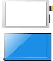 Replacement Touch Screen Digitizer for Nintendo Switch Lite, Include Screen Protector and Adhesive (Grey)