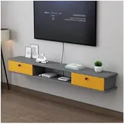 Floating TV Stand 63'' Floating TV Stand with Doors, Floating TV Shelf, Floating Entertainment Center for Living Room Floating Entertainment Center