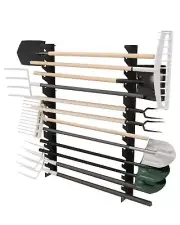 Garage Tool Organizer Wall Mount, Shed Yard Tool Organizer for Garage, Horizo...