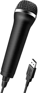 Portable Universal USB Wired Microphone Karaoke Mic Black Practical Multi-Purpose for PS 4 PS4 Switch PC