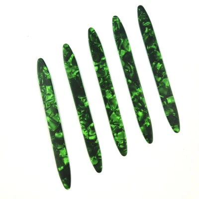 5 pcs Green Pearl Celluloid Oud Picks Plectrums Reeshe Risha Thickness 0.71mm
