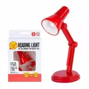 Mini LED Light Reading Book Night Lamp Desktop Read Anywhere Teeny Tiny - Red