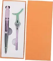 HAKIDZEL 1 Set Eyelash Tweezers Clip Lash Applicator Tool with Comb for Professional Makeup Application False Eyelash Removal for Women