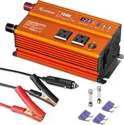 KORKIE 750W Pure Sine Wave Car Power Inverter DC 12V to AC 110V Power Converter with QC 3.0 USB and Type-C Port for Home RV Cars Trucks Outdoor Camping Off Grid Solar Inverters