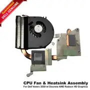 Dell Vostro 3550 CPU Fan and Heatsink Assembly for Discrete AMD Radeon GXVT8
