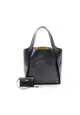 二奢 Pre-loved STELLA MCCARTNEY stella logo Square Handbag tote bag Fake leather black