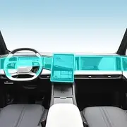 Car Interior Film Dashboard Piano Board Shift Center Console Anti-Scratch Transparent TPU Protection Film Accessories，for Geely Galaxy L7 2022-2023 (Style B for RHD)