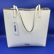 DKNY Rhett NS 2 in 1 White Tote Handbag set New With Tags
