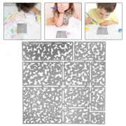 Stencils for Crafts Reusable Grass Spray Paint Camouflage Board