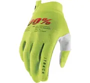 100% Itrack Youth Gloves (Sm, Flo Yellow)