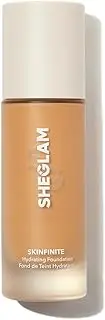 SHEGLAM Skinfinite Hydrating Foundation Flawless Dewy Foundation Hydrating Coverage Invisible Pore Concealer Pore-less Non-Greasy Lightweight Natural Soft Liquid Foundation-Golden