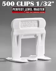 1/32" T-Lock 500 Clips - Perfect Level Master - Tile Leveling System spacers