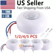 1-5 Pack AC85-260V Motion Sensor PIR Detector Auto Infrared LED Light Switch USA