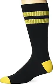 For Bare Feet NBA Logoman 2 Stripe Crew Sock Size