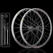 700C JIELEI Silver Rings Road Bike Wheel Set 30mm Height Disc-Brake Aluminum Alloy hub Road Bicycle Wheelset