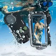 Starbea Underwater Mobile Phone Case Waterproof Mobile Phone Case for iPhone 14, 12/13 Pro 12/13 Pro Max, 12/13 Mini Waterproof Mobile Phone Case Access to Camera Control SFPH02
