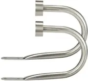 Satin Nickel Quality Metal Decorative Curtain Holdbacks Or Wall Hooks