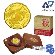 2016 $10 RAM YEAR OF THE MONKEY 1/10oz GOLD PROOF COIN