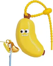 Toothbrush Covers for Travel - Portable Toothbrush Travel Case with Banana Shape | Bathroom Supplies for Son Daughter Friends Youth Girls Women Family Men Teens