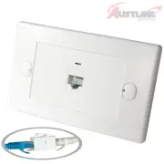 Cat5e 1Port Keystone Wall Plate 1Gang RJ45 Network LAN Coupler F/F Kw1C5ff