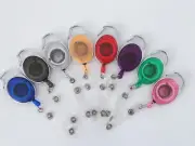 3X Retractable Badge Holder Reel Swipe Card Security ID Pull Key Ring Tag Clip