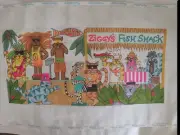 Cats Partying At A Fish Shack Hand-painted Needlepoint Canvas