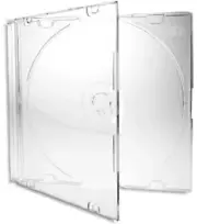 50 PCS Yens Slim Clear CD/DVD/VCD Jewel Cases Storage Boxes 5.2mm