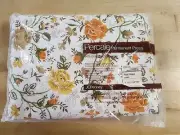 NOS Vintage JC Penney Percale Full Fitted Sheet Floral Cottage Core