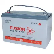 12V 900CCA 120AH FUSION AGM Deep Cycle Caravan,UPS,Solar,Marine Battery 4WD